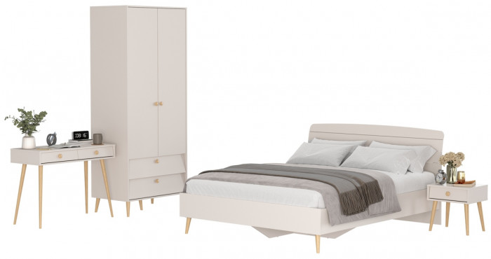 Афина Спальня 26-1600, кашемир серый