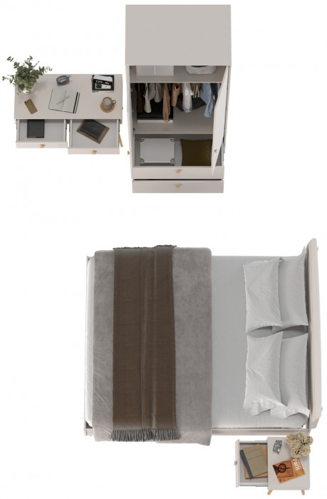 Афина Спальня 26-1600, кашемир серый