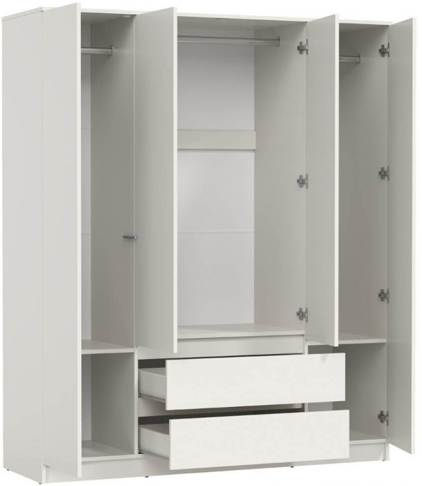 82.01 шкаф для одежды Берген Белый
