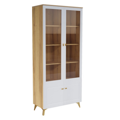 Шкаф-витрина 2-х дверная Вега Сапфир