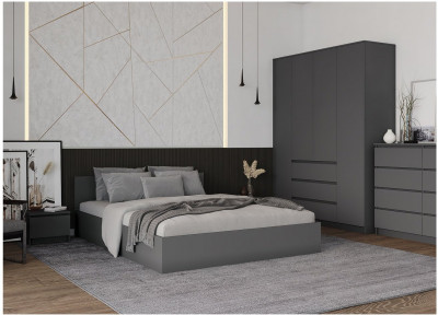 Модульная спальня Мори, композиция 5, графит