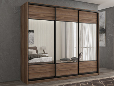 Шкаф-купе Кааппи 6 Орех Тьеполло 240х45х230 см