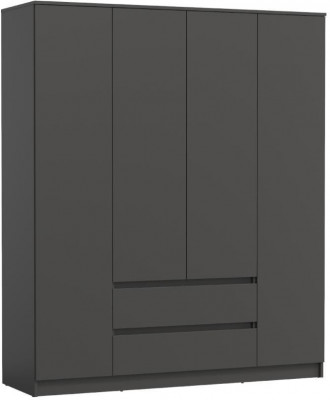 82.01 шкаф для одежды Берген Диамант серый