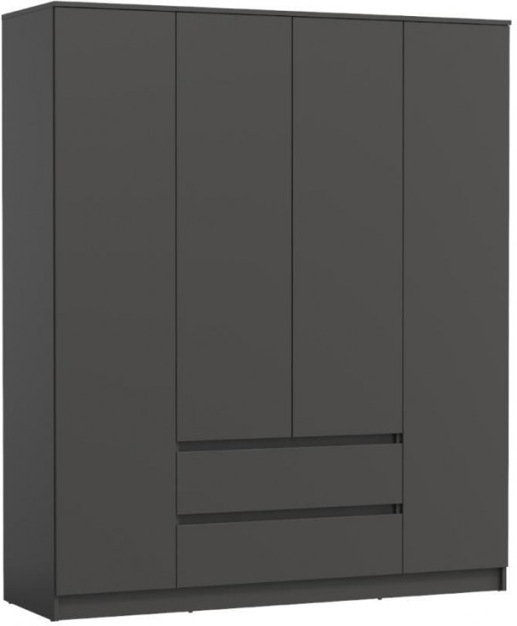 82.01 шкаф для одежды Берген Диамант серый