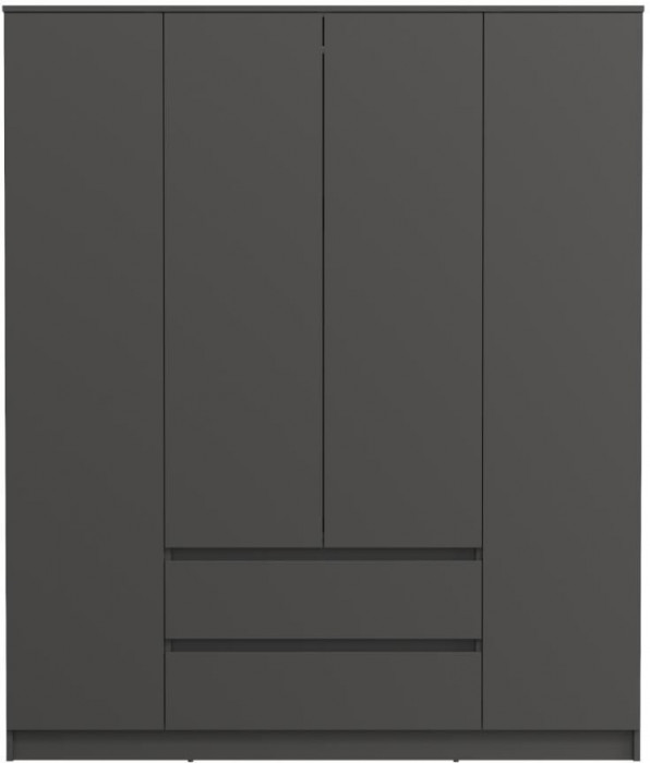 82.01 шкаф для одежды Берген Диамант серый