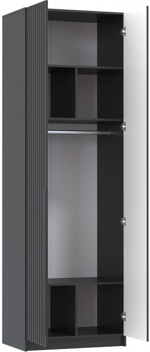 Брандо шкаф для одежды 67.10 МДФ Диамант серый
