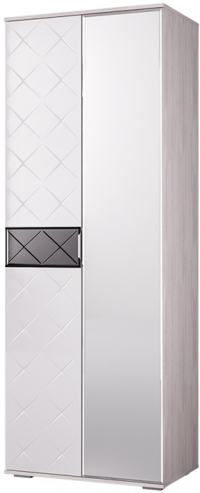 "Кимберли" ШК-27 ясень белый/белый глянец