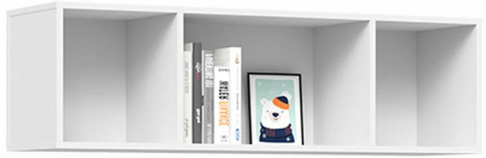 ТУРБО ПЛ 01 Полка  (1202х352х318) корпус белый/шарлиз кашемир/терракота