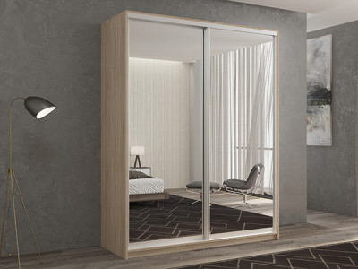 Шкаф-купе Кааппи 1 Сонома Светлый 140х60х230 см