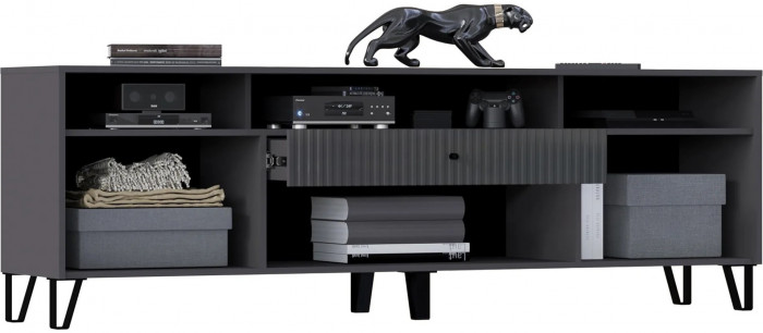 Оливия Тумба ТВ (Шарли мокко, Глиняный серый)