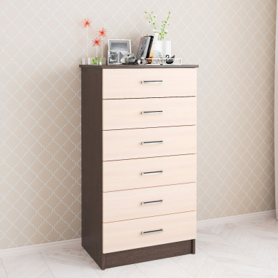 Комод Катрин 4 (620*1160*425) венге/дуб молочный