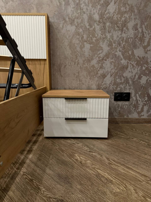 Марвэл Тумбы прикроватные 2шт, Крафт серый/Кашемир