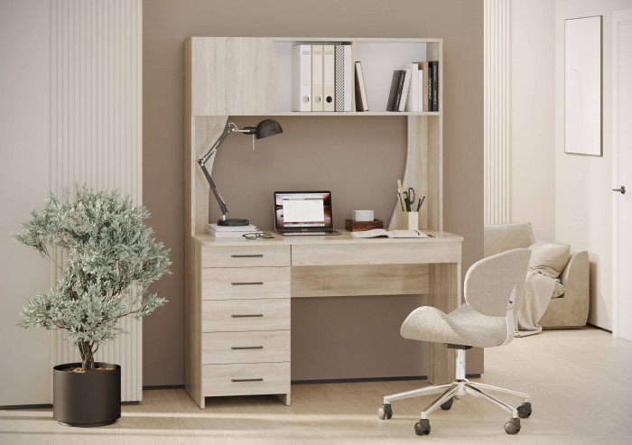 Стол рабочий 6-0606дубсон Сигма, дуб сонома