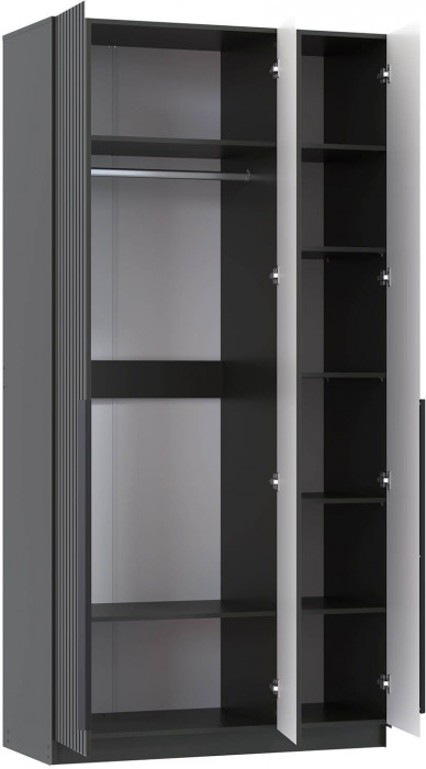 Брандо шкаф для одежды 67.12 МДФ Диамант серый