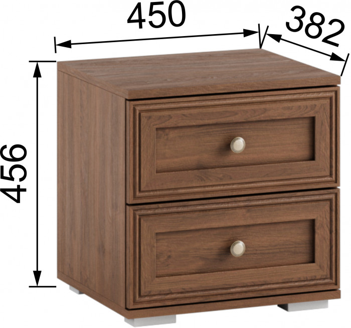 Модульная спальня Ричард, набор 1, Орех донской