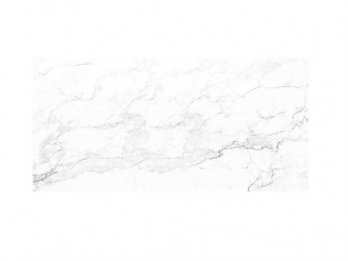 Альфа фотопечать стол обеденный раздвижной / белый мрамор/бетон белый/белый