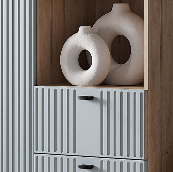 "Олива" ШК-16 шкаф Дуб каньон/Шарли бриз MF11