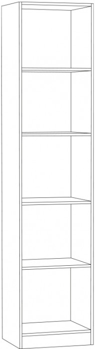 Ливерпуль Шкаф-пенал + карниз, цвет ясень ваниль/белый, ШхГхВ 50х41,4х220,3 см.(без учёта карниза), 58,2х43,5х223,5 см.(с карнизом), универс. сборка