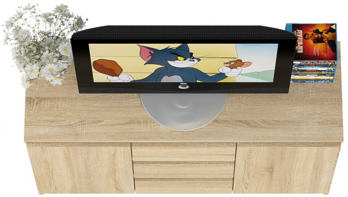 Мори Комод МК1200.3, цвет дуб сонома, ШхГхВ 120,4х41х73 см.