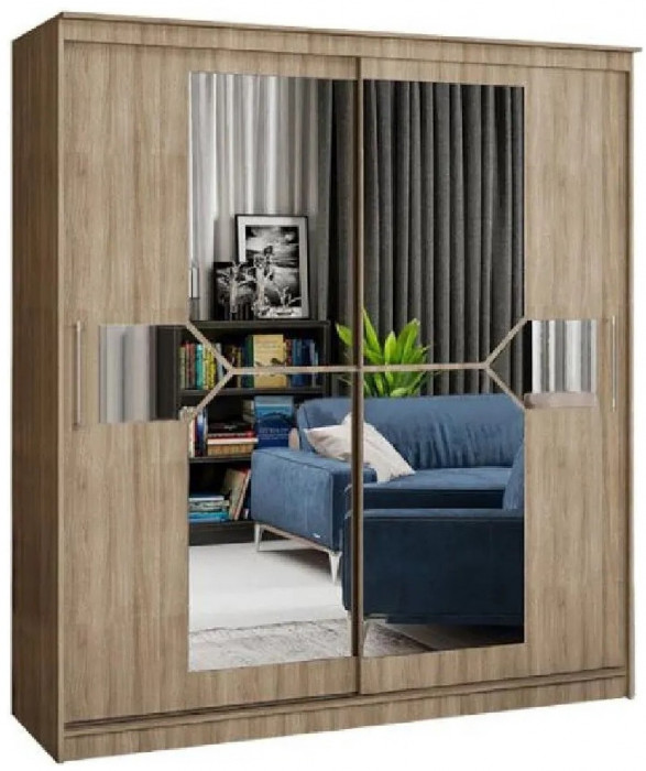 Шкаф-купе Элегант 1700 (Ясень шимо темный)