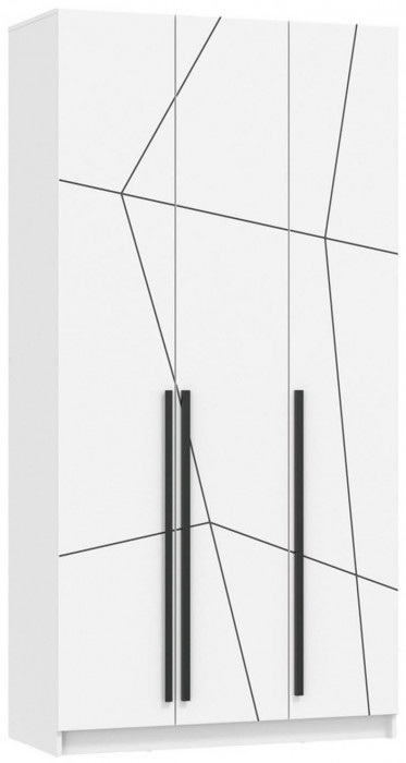 Брандо шкаф для одежды 67.12 МДФ Геометрия Белый