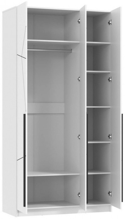 Брандо шкаф для одежды 67.12 МДФ Геометрия Белый