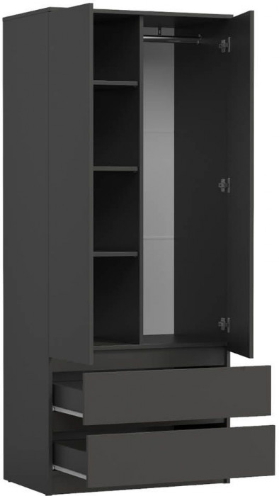 82.03 шкаф для одежды Берген Диамант серый