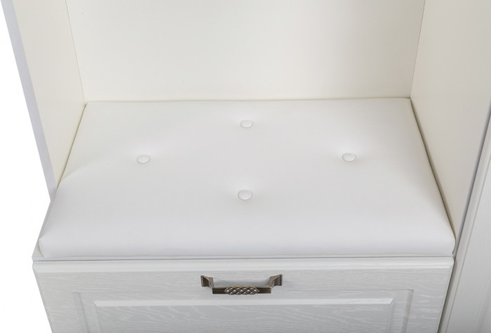 Ливерпуль Прихожая 13.21 + Шкаф для одежды + карниз 2000С, ясень ваниль/белый