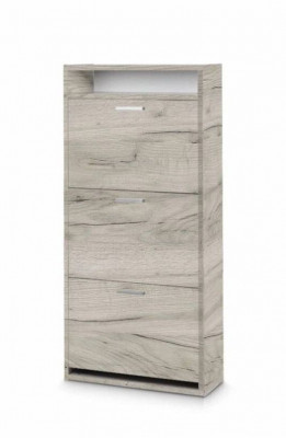 Обувница Комфорт К-3 Дуб Крафт серый