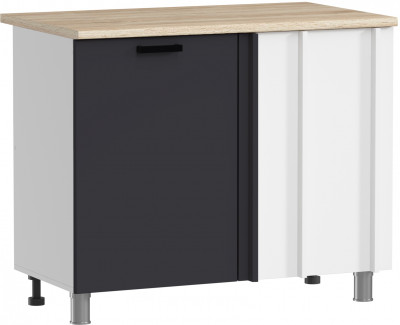 МК Аленушка НПУ 1000 Лаванда Сталь, скоба черный (со столешницей)