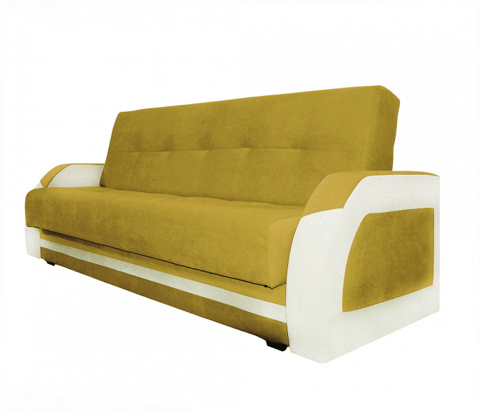 Диван-книжка Феникс, 140х190, велюр желтый