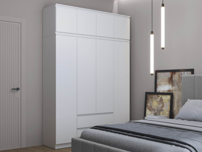 82.01 шкаф + 82.04 тумба Берген Белый