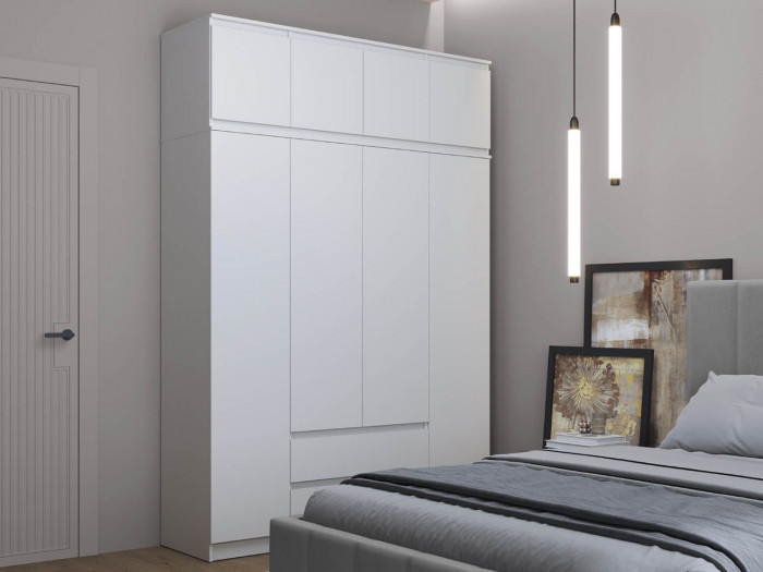 82.01 шкаф + 82.04 тумба Берген Белый