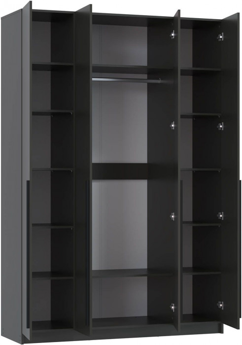 Брандо шкаф для одежды 67.13 ЛДСП Диамант серый