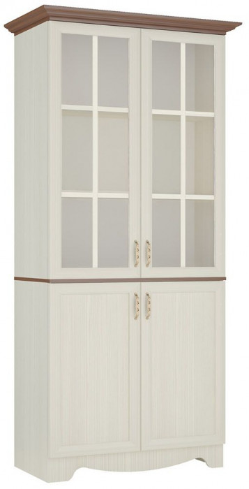 Латте 24-02 Шкаф комбинированный Бодега Светлый / Орех Донской