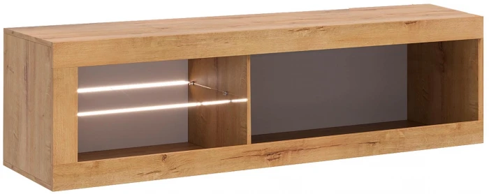 Прага Модульная Гостиная, вариант №1, Дуб Вотан/Белый глянец