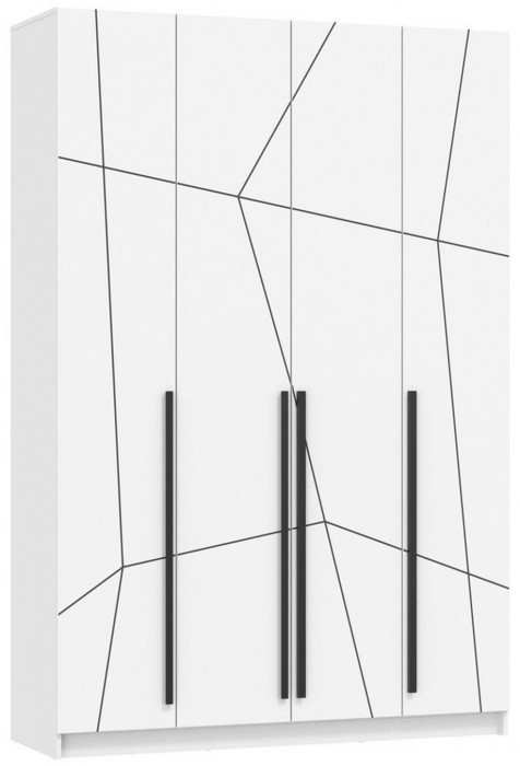 Брандо шкаф для одежды 67.13 МДФ Геометрия Белый