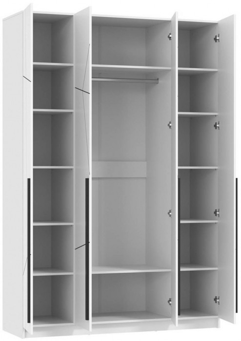 Брандо шкаф для одежды 67.13 МДФ Геометрия Белый