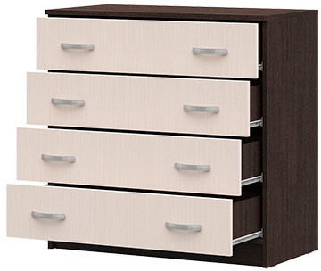 КМ 554М Бася ЛДСП комод 4 ящ. венге/белфорт