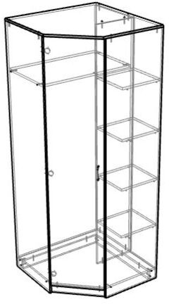 Шкаф угловой Ярофф