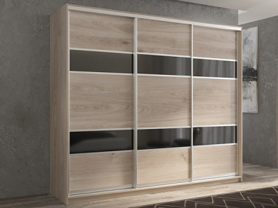 Шкаф-купе Кааппи 7 Кастелло Серый 240х60х230 см