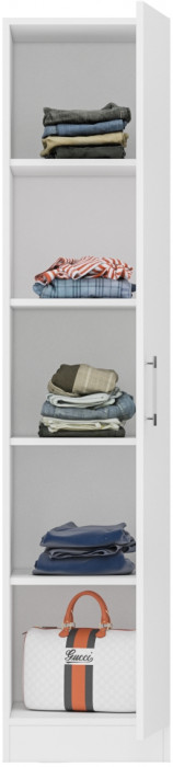 Стандарт Пенал, цвет белый, ШхГхВ 45х52х200 см., универсальная сборка