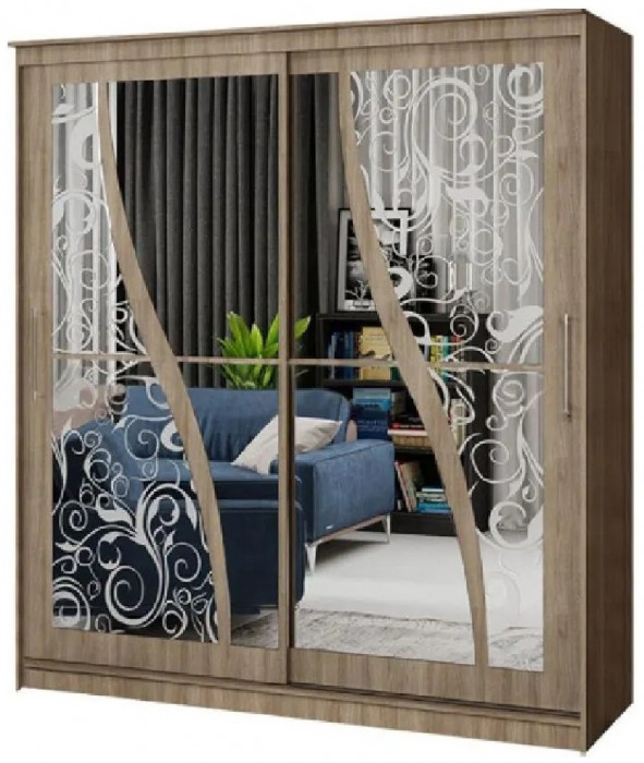 Шкаф-купе Элегант 2 1700 (Венге)