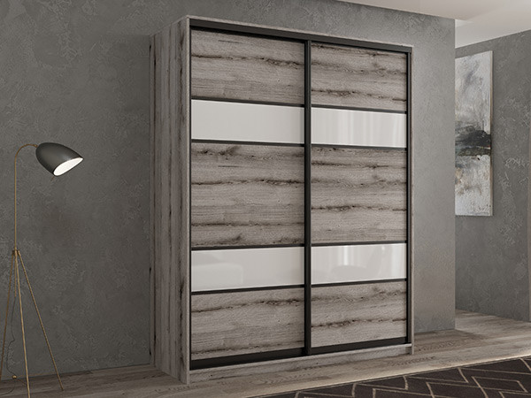 Шкаф-купе Кааппи 8 Эвок Окаменелый 110х60х230 см