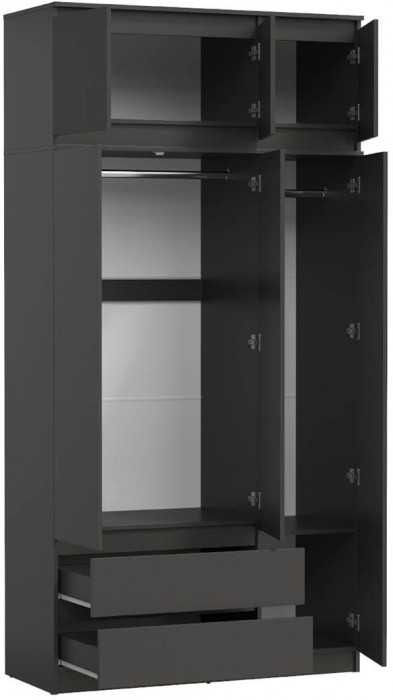 82.02 шкаф + 82.05 тумба Берген Диамант серый