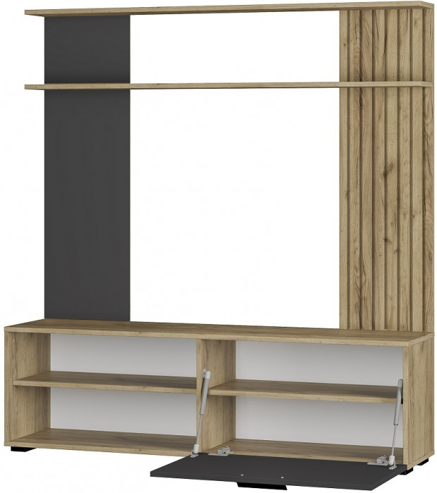 Стенка в гостиную Мишель 1 ГС-05, Крафт;графит