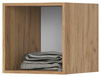 Хелен АН 01 Антресоль 400 (400х400х460) серый графит/дуб крафт золото