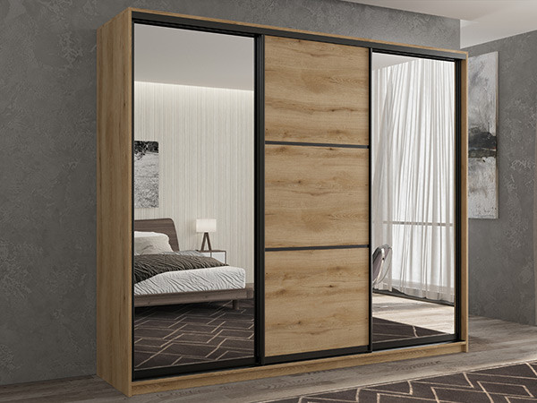 Шкаф-купе Кааппи 3 Эвок Прибрежный 180х60х230 см