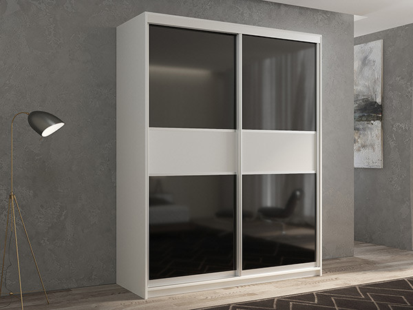 Шкаф-купе Кааппи 12 Белый Бриллиант 160х60х230 см