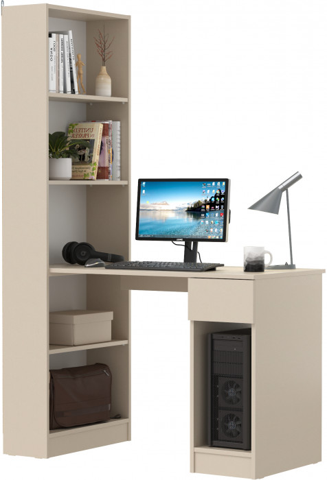 Лайт Шкаф комбинированный 10.01 (письменный стол), сатин